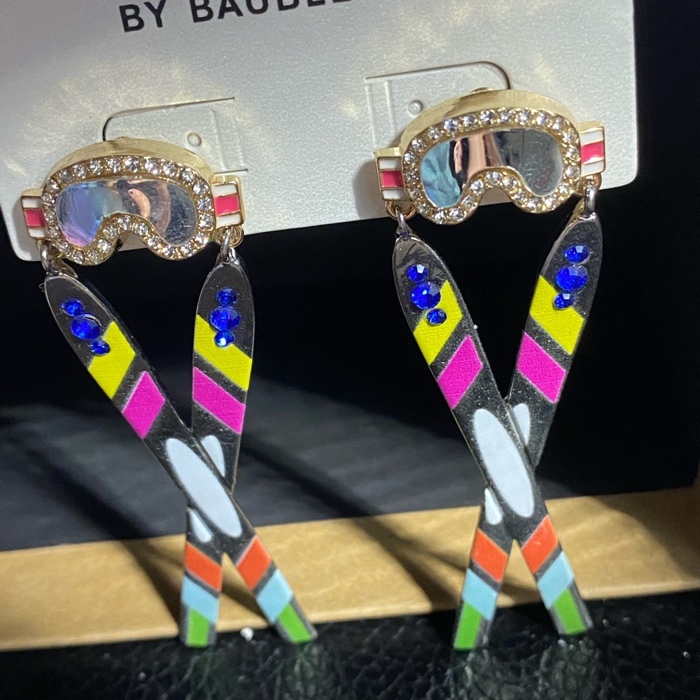 Ski earrings